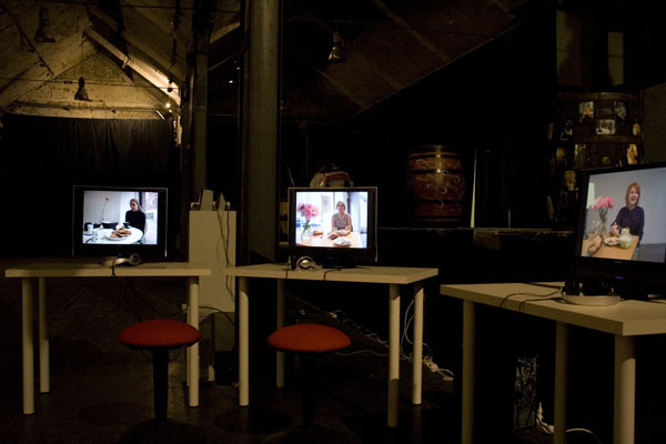 View from Story Café in Artplay, Moscow Museum Night, 2008